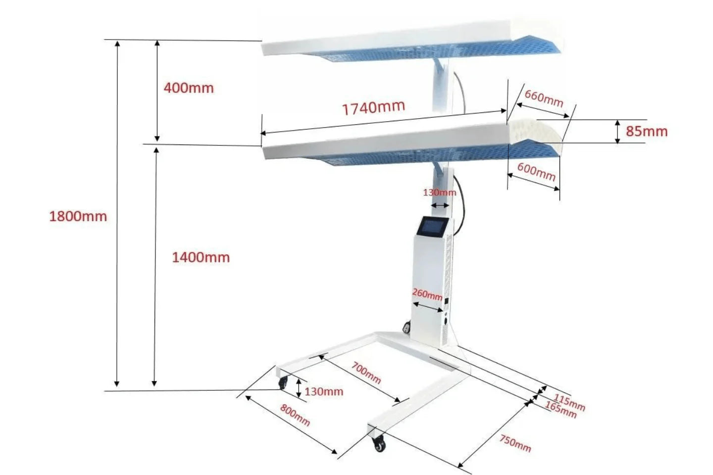 VACUACTIVUS InfraCouch Red Light Therapy Bed SIMPLE